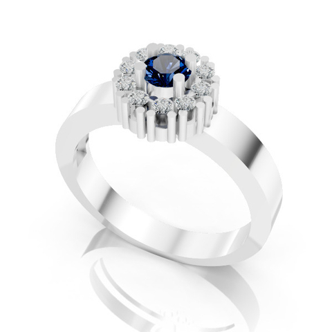 ANEL FEMININO EM PRATA PJ-031 - comprar online