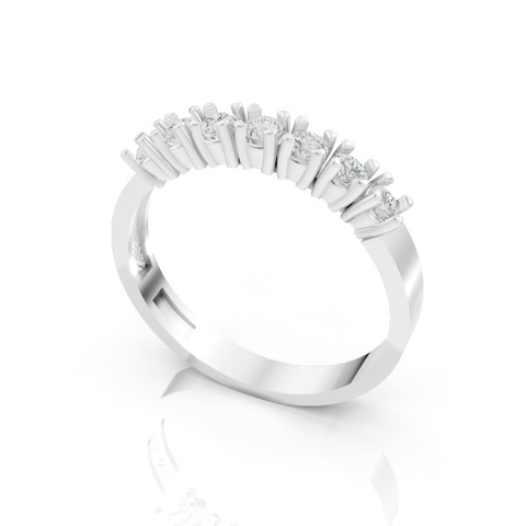 Meia Aliança em Prata PJ-129 - comprar online