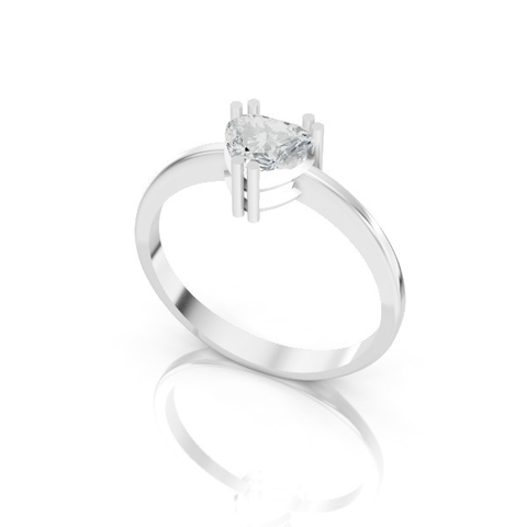 ANEL SOLITÁRIO EM PRATA PJ-083 - comprar online