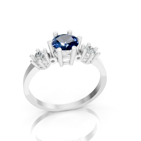 ANEL FEMININO EM PRATA PJ-067 - comprar online