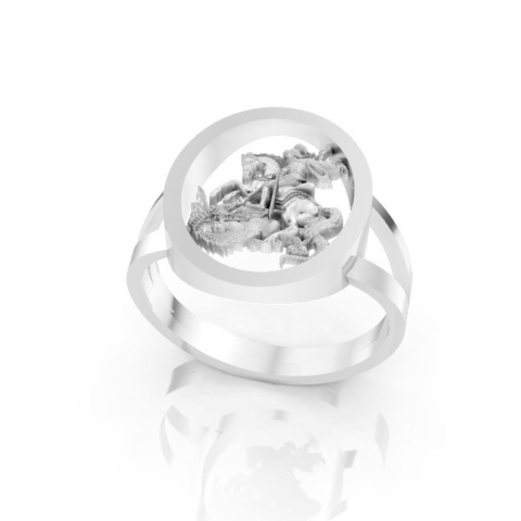 ANEL MASCULINO PRATA PJ-029 - comprar online