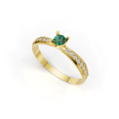 Anel feminino em ouro JP-161