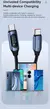Cabo USB C 100w Carregamento Rápido com Display - Toocki Brasil