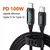 Imagem do Cabo USB C para USB C 100W Com Display