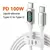 Imagem do Cabo USB C para USB C 100W Com Display