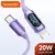Cabo para Iphone com display digital 20W
