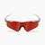 Óculos de Sol Esportivo Radar Branco – Lente Vermelho Vulcão - comprar online