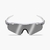 Óculos de Sol Esportivo Radar Branco – Lente Tanzanite - loja online