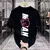 Camiseta masculina de verão algodão americano camiseta esportiva harajuku high na internet
