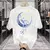 Camiseta masculina de verão algodão americano camiseta esportiva harajuku high na internet