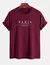 Moletom masculino com estampa de paris, moletom solto com estampa casual, gola r - Loja Noirwear