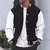 Preto cinza branco corta cor jaqueta solta oversized S-5XL roupas dos homens rou