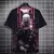 Estilo japonês samurai katana menina camisetas impressão 3d personalidade anim