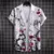 Verão 3d graffiti flor impresso camisas para homens crianças moda streetwear m - comprar online