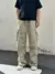 Calça de trabalho retrô americana paraquedista, masculina e feminina, verão a - loja online