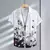 Verão 3d graffiti flor impresso camisas para homens crianças moda streetwear m - Loja Noirwear