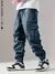 Calça cargo multibolso masculina, calça fina, confortável e confortável, cas na internet