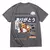 Camiseta curta de algodão e mangas informais de algodão hip hop japonês diver