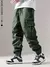 Imagem do Calça cargo multibolso masculina, calça fina, confortável e confortável, cas