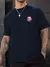 Imagem do algodão Tóquio camiseta marca de luxo moda tamanho grande roupas rua em quadri
