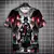 Estilo japonês samurai katana menina camisetas impressão 3d personalidade anim na internet