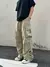 Calça de trabalho retrô americana paraquedista, masculina e feminina, verão a - Loja Noirwear