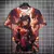 Estilo japonês samurai katana menina camisetas impressão 3d personalidade anim - Loja Noirwear