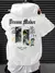 Dream Maker dos homens Admirável escultura padrão velo Hoodies, bolso criativo