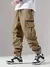 Calça cargo multibolso masculina, calça fina, confortável e confortável, cas na internet