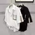 Contraste cor solta manga curta camisas masculinas estética coreana roupas popu - Loja Noirwear