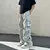 Calça de trabalho retrô americana paraquedista, masculina e feminina, verão a - Loja Noirwear