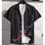Camisa havaiana masculina 3d flor &amp; texto impressão praia festa moletom sol na internet