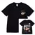 Camiseta curta de algodão e mangas informais de algodão hip hop japonês diver