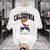 Camiseta masculina de verão algodão americano camiseta esportiva harajuku high - loja online