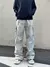 Imagem do Calça de trabalho retrô americana paraquedista, masculina e feminina, verão a