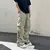 Calça de trabalho retrô americana paraquedista, masculina e feminina, verão a na internet