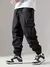 Calça cargo multibolso masculina, calça fina, confortável e confortável, cas na internet