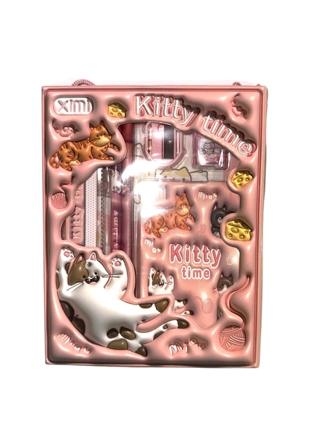 Set de papelería "Kitty Time"