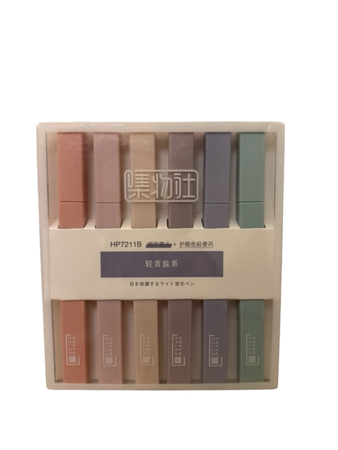 Set de resaltadores pasteles "Cream Color"