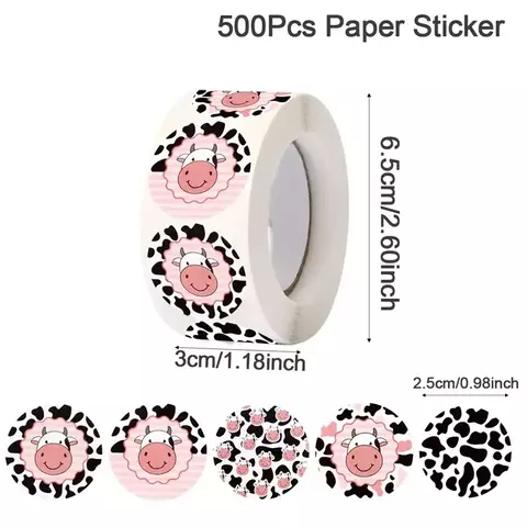 Muuuitos Adesivos Vaca Feliz | Fofura Leiteira