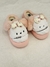 PANTUFLAS BABY CON MOÑO Y OREJITAS