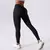 Cintura alta yoga leggings de fitness das mulheres levantamento hip leggings pus - loja online