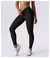 Cintura alta yoga leggings de fitness das mulheres levantamento hip leggings pus na internet
