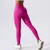 Cintura alta yoga leggings de fitness das mulheres levantamento hip leggings pus - loja online