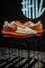 Tênis CLOT x Sacai x Nike LDWaffle - Net Orange Blaze - Bege Claro com Laranja e Vermelho Intenso na internet