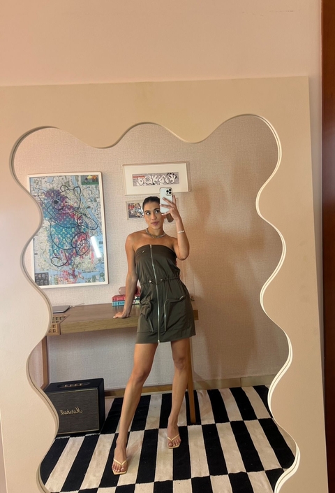 vestido zara tomara que caia verde militar