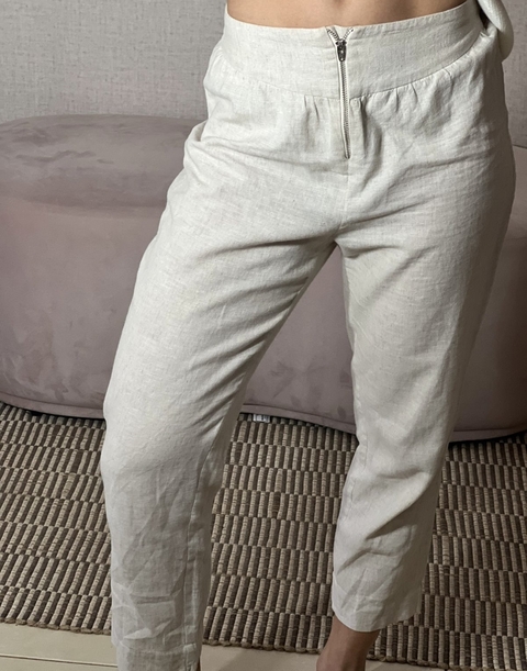 calça de linho