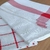 Kit 3 Panos de Prato Multiuso 40x60cm Vermelho e Branco - Casa e Beleza Shop