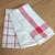 Kit 3 Panos de Prato Multiuso 40x60cm Vermelho e Branco - comprar online