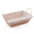 Cesta Retangular de Papel com Forro em Tecido com Alça 31cm x 19cm x 12cm - Wolff - comprar online